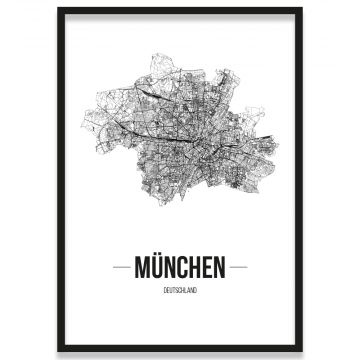 Stadtposter München Rahmen