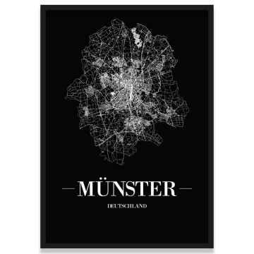 Stadtposter Münster Rahmen