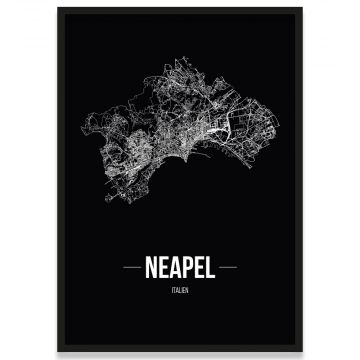 Neapel Poster mit Rahmen