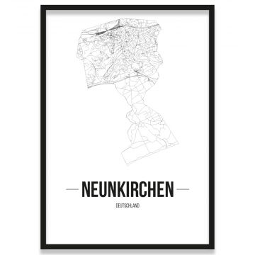 Stadtposter Neunkirchen mit Bilderrahmen