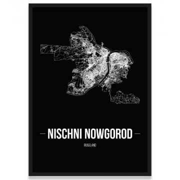 Stadtposter Nischni Nowgorod Rahmen