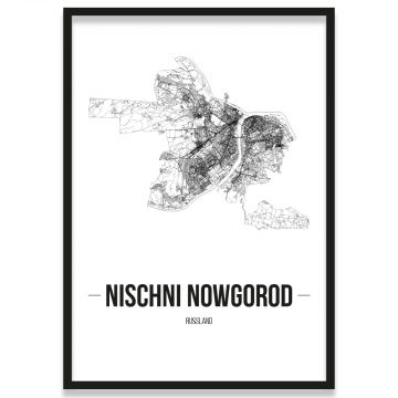 Stadtposter Nischni Nowgorod Rahmen