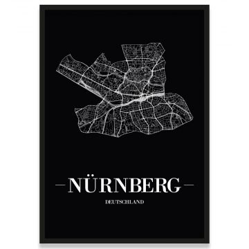 Stadtposter Nürnberg Bilderrahmen