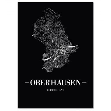 Stadtposter Oberhausen Bilderrahmen