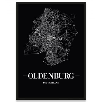 Stadtposter Oldenburg Rahmen