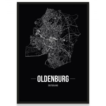 Stadtposter Oldenburg Stadtplan