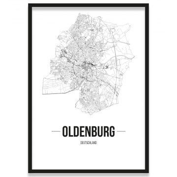 Stadtposter Oldenburg Rahmen