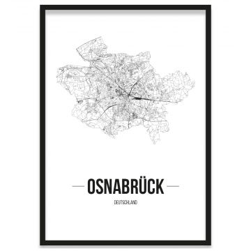 Stadtposter Osnabrück mit Bilderrahmen