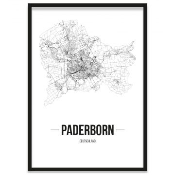 Stadtposter Paderborn Bilderrahmen