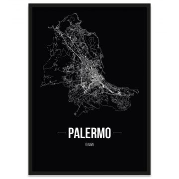 Poster Palermo Straßenplan