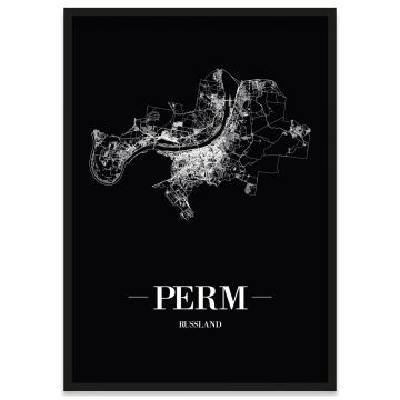Perm  Poster Stadtplan