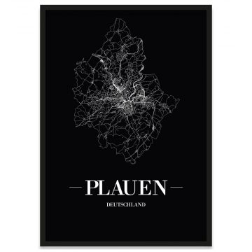 Plauen Poster mit Rahmen