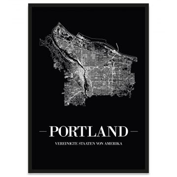 Poster Portland Rahmen