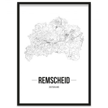 Stadtposter Remscheid Bilderrahmen