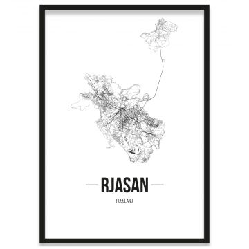 Stadtposter Rjasan Bilderrahmen