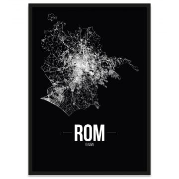 Rom Stadtposter mit Rahmen