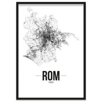 Stadtposter Rom mit Bilderrahmen