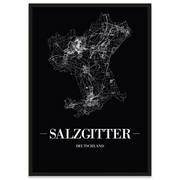 Salzgitter Poster mit Rahmen