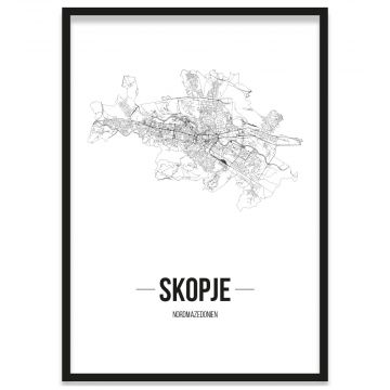 Skopje Poster mit Bilderrahmen