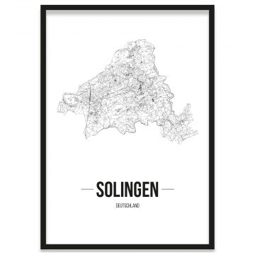 Stadtposter Solingen Rahmen