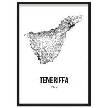 Stadtposter Teneriffa Rahmen
