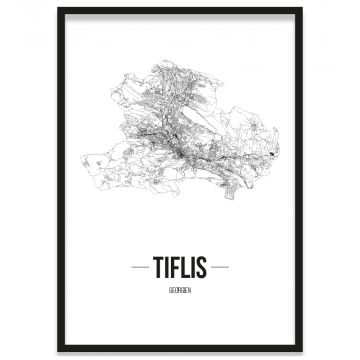 Stadtposter Tiflis mit Rahmen