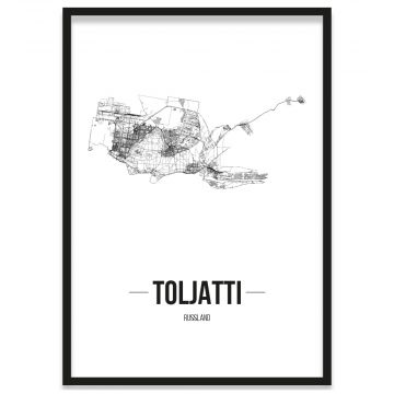 Stadtposter Toljatti Rahmen