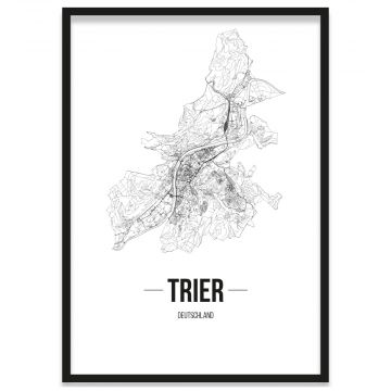 Stadtposter Trier mit Bilderrahmen