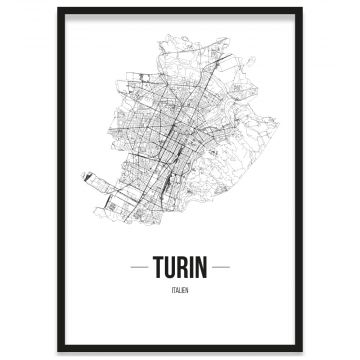 Turin Poster im Bilderrahmen