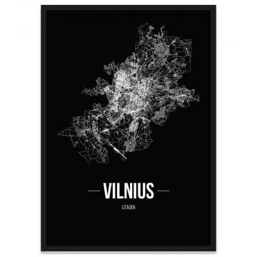 Stadtposter Vilnius Stadtplan