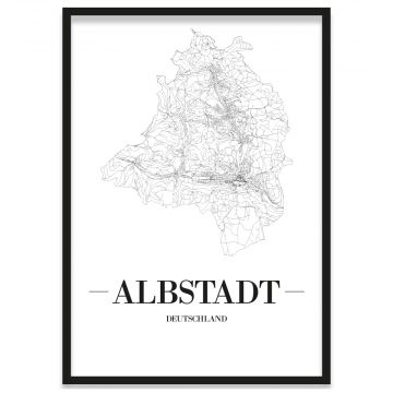 Albstadt Poster Stadt Bilderrahmen