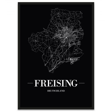 Stadt Freising Poster mit Rahmen