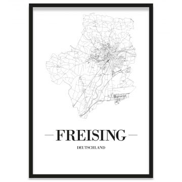 Stadtposter Freising Bilderrahmen