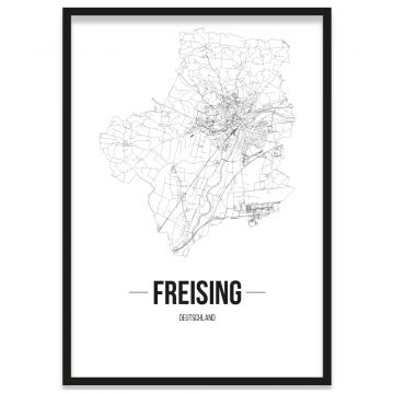 Stadtposter Freising Rahmen
