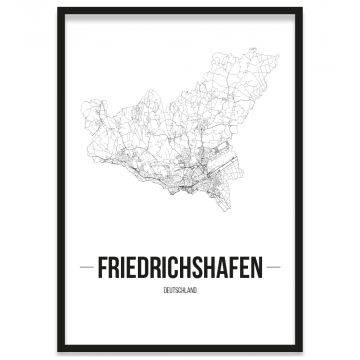 Stadtposter Friedrichshafen Gerahmt