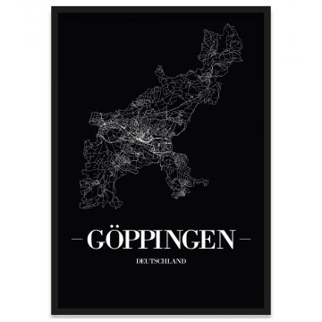 Stadt Göppingen Poster mit Stadtplan