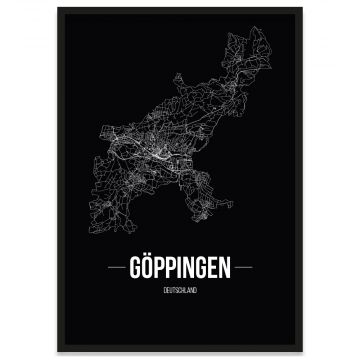 Stadt Göppingen Poster mit Rahmen