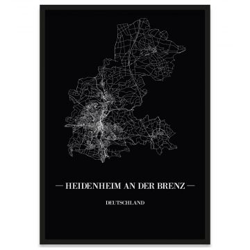 Heidenheim an der Brenz Poster mit Rahmen