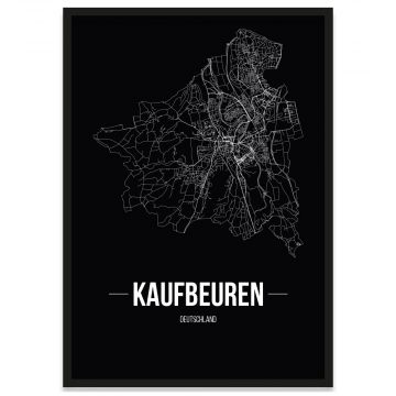 Stadt Kaufbeuren mit Stadtplan