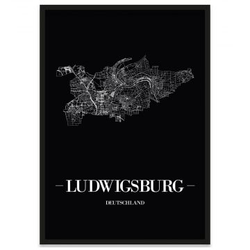 Stadtposter Ludwigsburg Rahmen