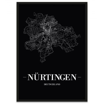 Stadtposter Nürtingen Bilderrahmen