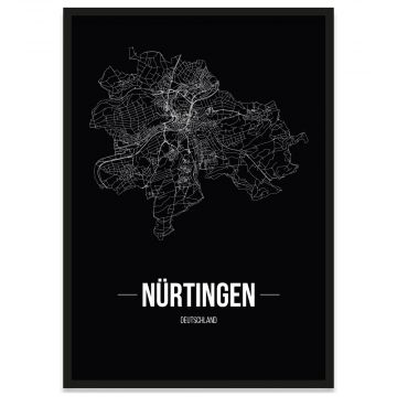 Stadtposter Nürtingen Rahmen
