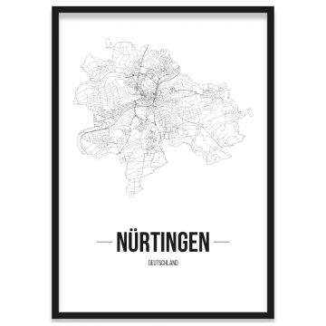 Stadtposter Nürtingen Bilderrahmen