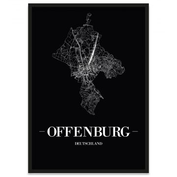 Stadtposter Offenburg Bilderrahmen