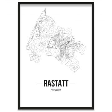 Stadtposter Rastatt Bilderrahmen