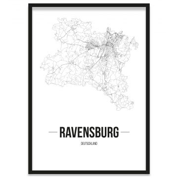 Stadtposter Ravensburg Rahmen