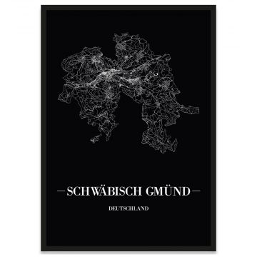 Stadtposter Schwäbisch Gmünd Rahmen