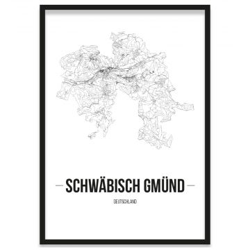 Stadtposter Schwäbisch Gmünd Bilderrahmen