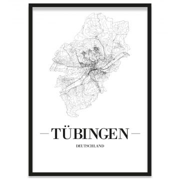 Stadtposter Tübingen Bilderrahmen 