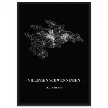 Stadtposter Villingen-Schwenningen Straßenplan